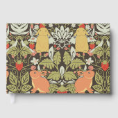 Strawberry thief Bunnies pattern Gastenboek (Voorkant)