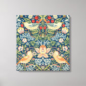 Strawberry Thief (door William Morris) Canvas Afdruk (Voorkant)