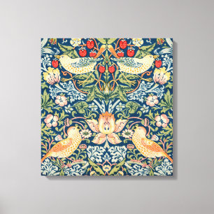 Strawberry Thief (door William Morris) Canvas Afdruk