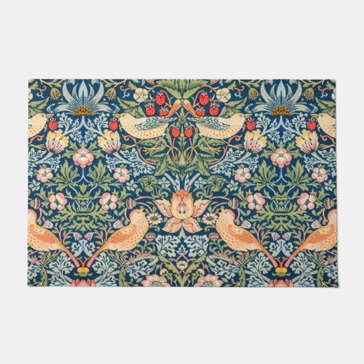 Strawberry Thief (door William Morris) Deurmat (Voorkant)
