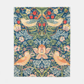 Strawberry Thief (door William Morris) Fleece Deken (Voorkant)