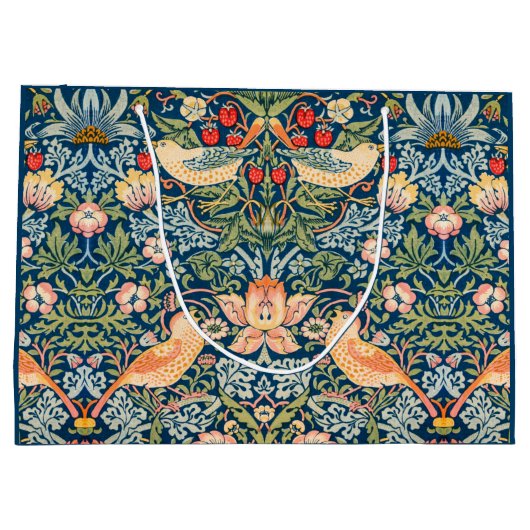 Strawberry Thief (door William Morris) Groot Cadeauzakje (Achterkant)