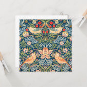 Strawberry Thief (door William Morris) Kaart (Voorkant / Achterkant in situ)