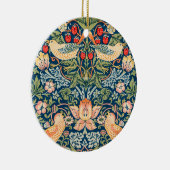 Strawberry Thief (door William Morris) Keramisch Ornament (Rechts)