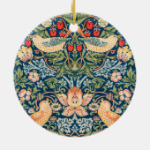 Strawberry Thief (door William Morris) Keramisch Ornament (Achterkant)