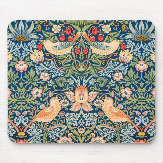Strawberry Thief (door William Morris) Muismat (Voorkant)
