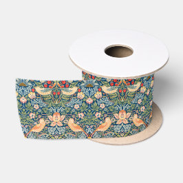 Strawberry Thief (door William Morris) Satijnen Lint
