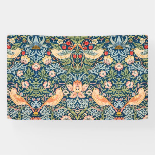 Strawberry Thief (door William Morris) Spandoek (Horizontaal)