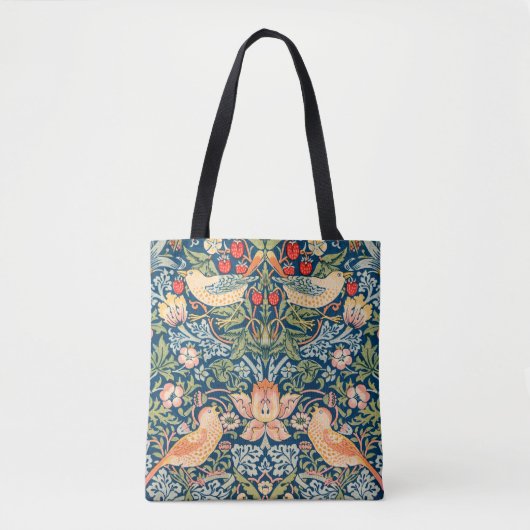 Strawberry Thief (door William Morris) Tote Bag (Voorkant)