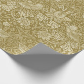 Strawberry Thief Gold, William Morris Cadeaupapier (Hoek)