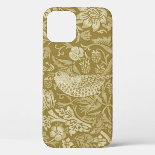 Strawberry Thief Gold, William Morris Case-Mate iPhone Case (Achterkant)