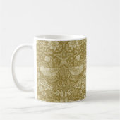 Strawberry Thief Gold, William Morris Koffiemok (Links)
