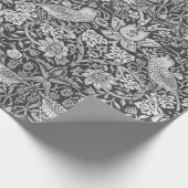 Strawberry Thief Gray, William Morris Cadeaupapier (Hoek)