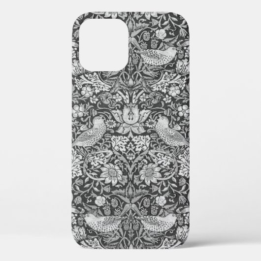 Strawberry Thief Gray, William Morris Case-Mate iPhone Case (Achterkant)