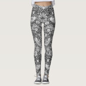 Strawberry Thief Gray, William Morris Leggings (Voorkant)