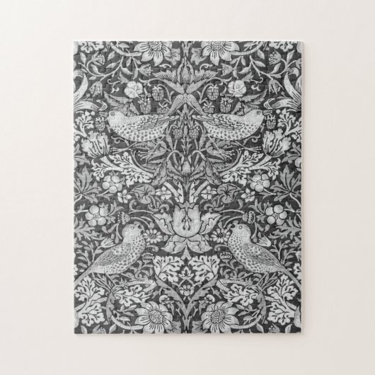 Strawberry Thief Gray, William Morris Legpuzzel (Verticaal)