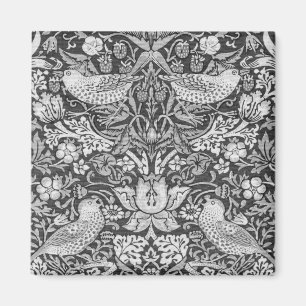 Strawberry Thief Gray, William Morris Magneet