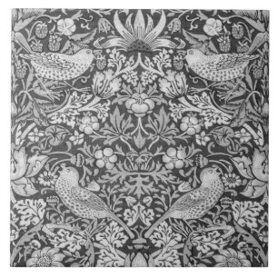 Strawberry Thief Gray, William Morris Tegeltje