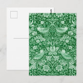 Strawberry Thief Green, William Morris Briefkaart (Voorkant / Achterkant)