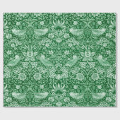 Strawberry Thief Green, William Morris Cadeaupapier (Vlak)