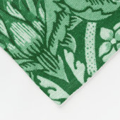 Strawberry Thief Green, William Morris Fleece Deken (Hoek)