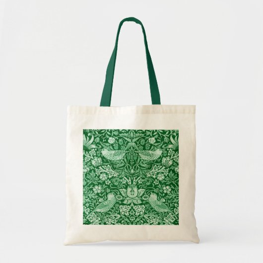 Strawberry Thief Green, William Morris Tote Bag (Voorkant)