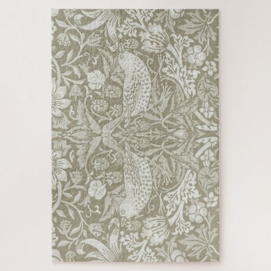 Strawberry Thief Ivory, William Morris Legpuzzel (Verticaal)