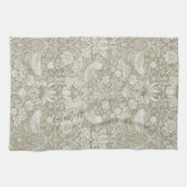 Strawberry Thief Ivory, William Morris Theedoek (Horizontaal)