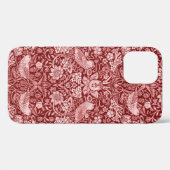 Strawberry Thief Maroon, William Morris Case-Mate iPhone Case (Achterkant (horizontaal))