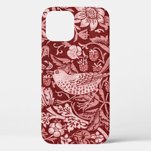 Strawberry Thief Maroon, William Morris Case-Mate iPhone Case (Achterkant)