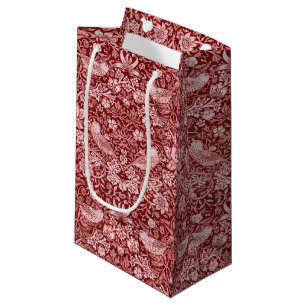 Strawberry Thief Maroon, William Morris Klein Cadeauzakje