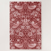 Strawberry Thief Maroon, William Morris Legpuzzel (Verticaal)