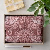 Strawberry Thief Maroon, William Morris Tissuepapier (Geschenk)