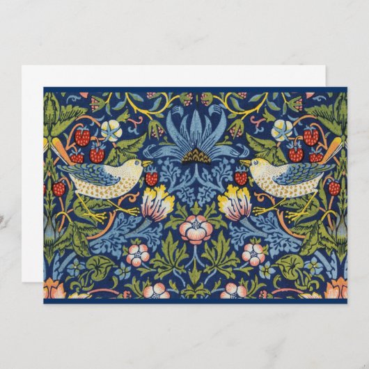 Strawberry Thief Note Card Bedankkaart (Voorkant / Achterkant)