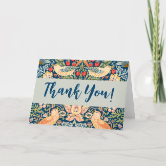 Strawberry Thief of William Morris Bedankkaart