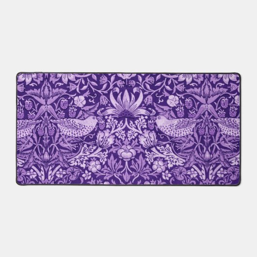 Strawberry Thief Paars, William Morris Bureaumat (Voorkant)