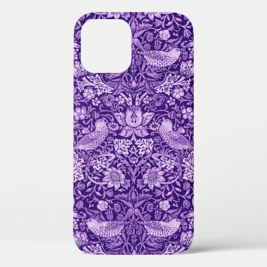 Strawberry Thief Paars, William Morris Case-Mate iPhone Case (Achterkant)