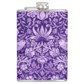 Strawberry Thief Paars, William Morris Heupfles (Voorkant)