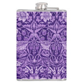 Strawberry Thief Paars, William Morris Heupfles (Achterkant)