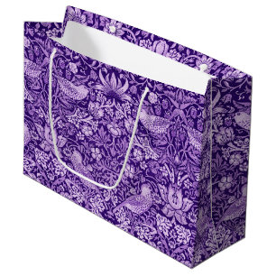 Strawberry Thief Paars, William Morris Large Gift Groot Cadeauzakje