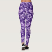 Strawberry Thief Paars, William Morris Leggings (Achterkant)