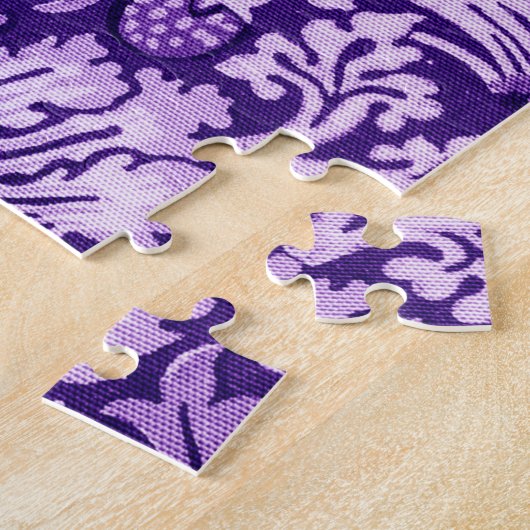 Strawberry Thief Paars, William Morris Legpuzzel (Zijkant)