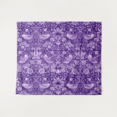 Strawberry Thief Paars, William Morris Wandkleed (Voorkant (horizontaal))