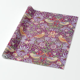 Strawberry Thief Red, William Morris Cadeaupapier
