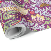 Strawberry Thief Red, William Morris Cadeaupapier (Rol Hoek)