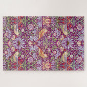 Strawberry Thief Red, William Morris Legpuzzel (Horizontaal)