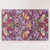 Strawberry Thief Red, William Morris Legpuzzel (Horizontaal)