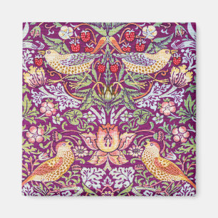 Strawberry Thief Red, William Morris Magneet