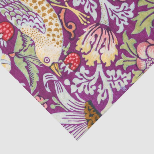 Strawberry Thief Red, William Morris Tissuepapier (Detail)