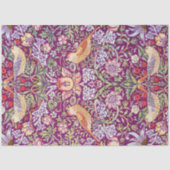 Strawberry Thief Red, William Morris Tissuepapier (Voorkant)